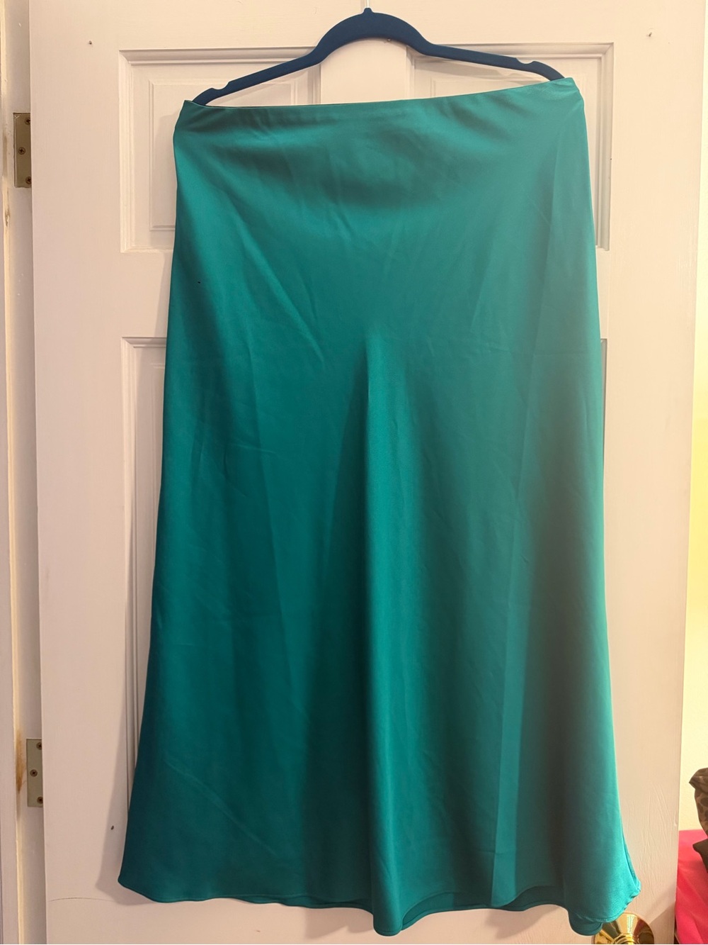 LOFT Teal Full A-Line Skirt